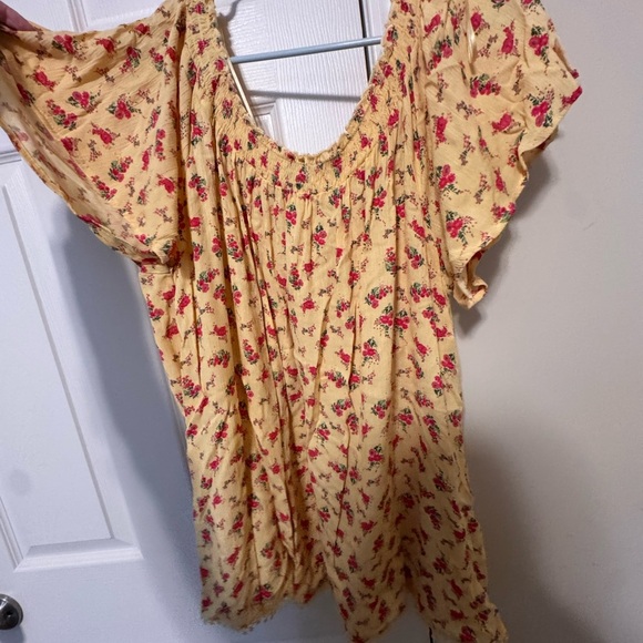 True Craft Yellow Floral Blouse - Picture 2 of 3